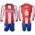 Camisola Atlético Madrid Koke 6 Criança Equipamento Primeiro 2021-2022 Manga Comprida